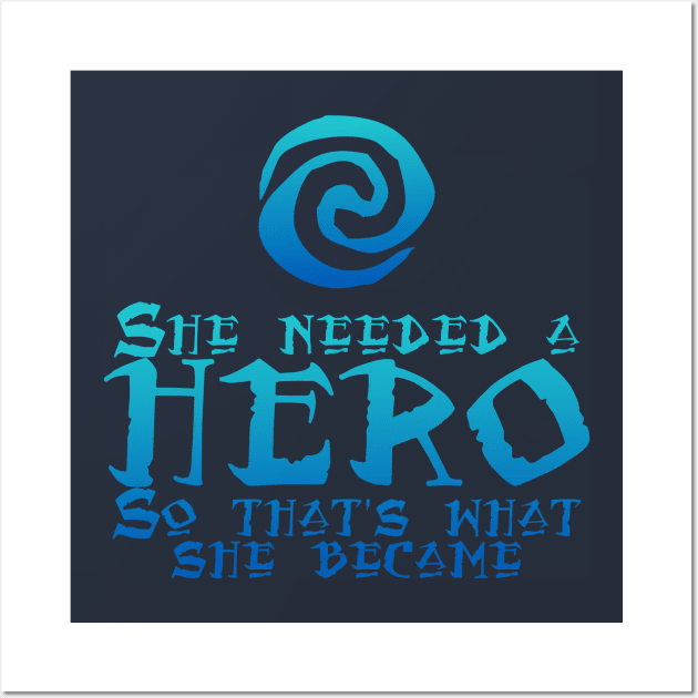 She Needed a Hero (Island Voyager Version) Wall Art by fashionsforfans